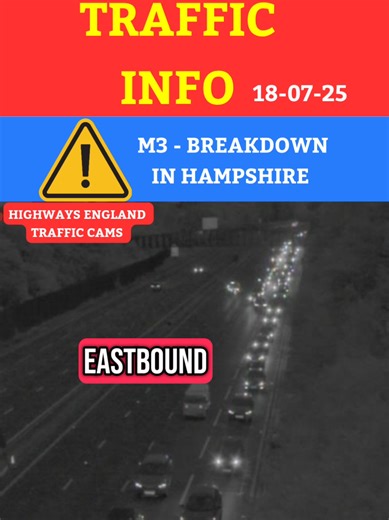 M3 Lanes Closed: Eastbound Delays Update
