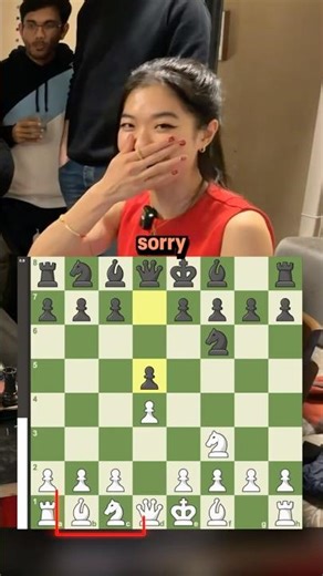 Woman Grandmaster tries to set up a chessboard 💀
