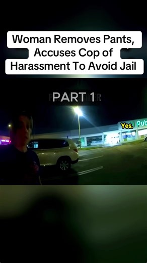 Part 1 - Woman Removes Pants, Accuses Cop of Harassment To Avoid Jail #cops #bodycamcops #policeinsider #crime