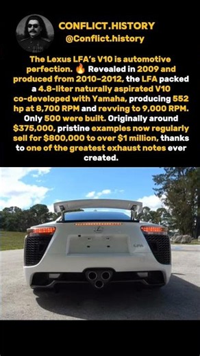 Listen to this Lexus LFA start-up!. #history #america #monstertruck #shorts