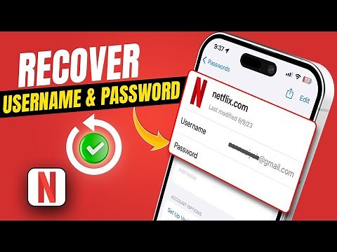 How To Recover Netflix Username and Password on iPhone | Find Out Netflix Username & Password