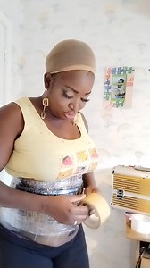 Viral flat tummy transformation with sellotape and masking | VDorisday production