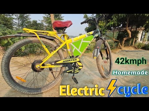 How to make an electric cycle🚲 at home🏡
