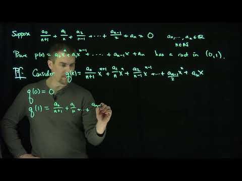 Rolle's Theorem: An Application
