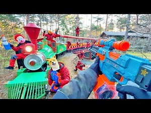 Nerf War | Amusement Park Battle 5 (Nerf First Person Shooter)