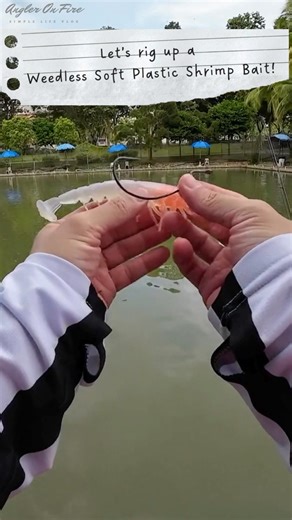 Let's Rig Up A Weedless Soft Plastic Shrimp Lure! #fishingtips #sharing #learning #rapala #crushcity