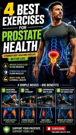 4 Best Exercises for Prostate Health #ProstateHealth#Prostate#MensHealth#PelvicFloor#PelvicHealth