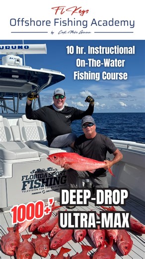 Florida Sport Fishing TV on Instagram: "Introducing Deep Drop Ultra-Max! The all-new instructional fishing course from the FL Keys Offshore Fishing Academy! Join Capt. Mike Genoun, founder & former Editor-In-Chief of Florida Sport Fishing Magazine and creator/host of Florida Sport Fishing TV & Capt. Mike’s Rigging Station for an immersive experience focused on deep drop fishing in depths exceeding 1,000 ft. targeting trophy queen snapper & exotic barrelfish. All-inclusive 10 hr. course will leav