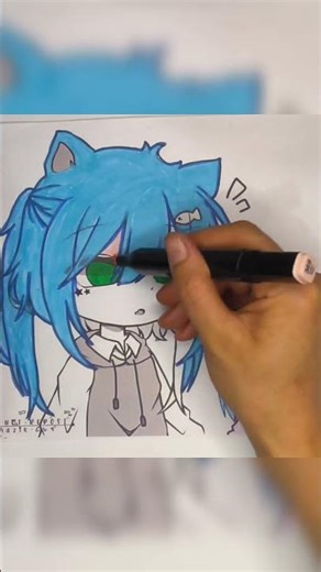 Gacha #coloringbook #drawing #color #art #gachaclub #gachalife #mixed #painting #paint #mixcolor