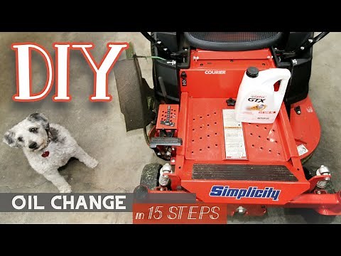 How to Change the Oil in a Zero Turn Lawn Mower - Kawasaki FR651V Engine