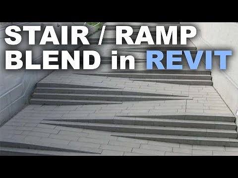 Modeling a Stair / Ramp blend in Revit Tutorial