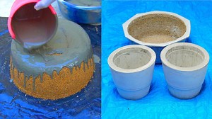 2.2K views · 102 reactions | 2 very easy way to make Cement Pot at home - Low cost Hi friends today I am going to show how to make cement pot at low cost.It is very easy to make and useful. Title: HW-89 Artist: Ross Lara Link: https://business.facebook.com/creatorstudio/?tab=fm_sound_collection&sound_collection_tab=sound_tracks&reference=artist_attr&asset_id=5243500442338373 Thank you for watching . | Creative Etc. | Facebook