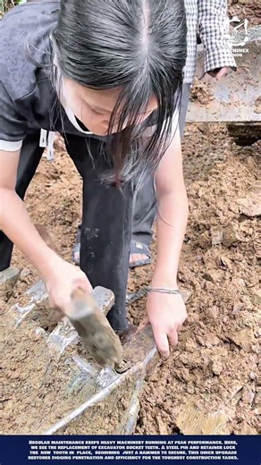 Excavator Bucket Tooth Replacement - Manual Installation for Durability and Grip