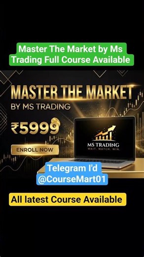 😮 Master The Market by Ms Trading Full Course Available for free 😎 | latest Course | leak course