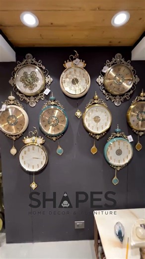 🕒 Time Meets Style at Shapes Home Decor ✨