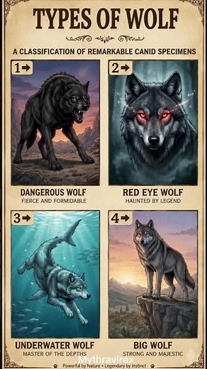 🐺MOST Dangerous Types of Wolves You Never Knew Existed 🐺