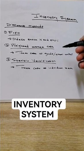 Accounting Inventory system #accounting #education #inventory