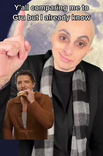 Bald Girl Cosplays Gru for Moon Event