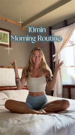 Quick 10min morning yoga ✨