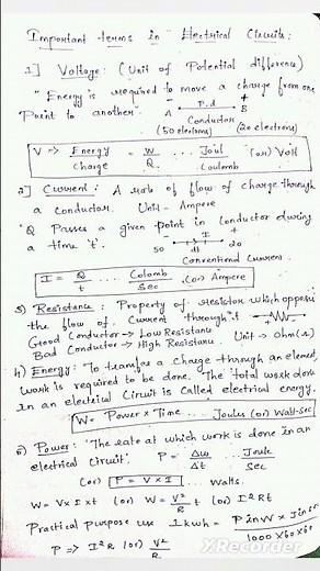 Electrical Fundamentals in 10 Seconds ⚡ Voltage • Current • Power • Resistance • Energy EEE Basics