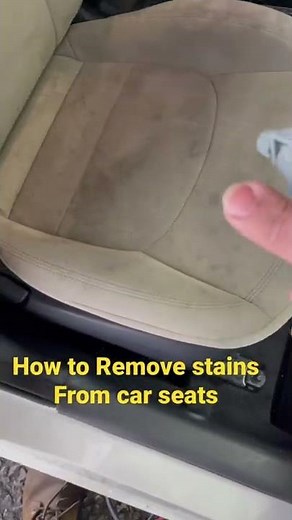 How to remove stains from fabric car seats