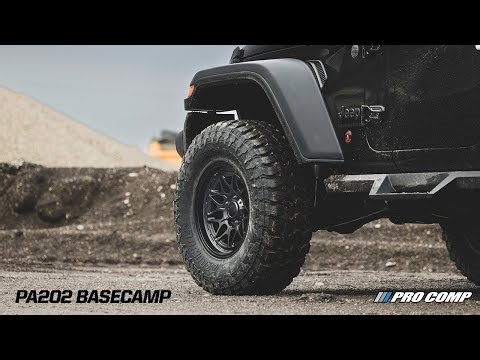 Pro Comp PA202 Basecamp | 17x8.5 | Matte Black | Jeep Wrangler