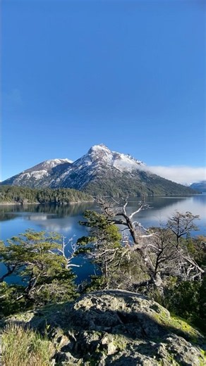 🏔️ The Snow-Covered Peaks of Argentine Patagonia! #nature #patagonia #landscape