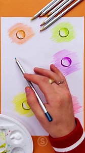 2.8K views | How to draw a water drop hack  #painting #hack #viral | Satisfying SKITS | Facebook