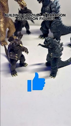 BUILDING GODZILLA 1968 & BARAGON 1968 - Godzilla Destroy All Monsters Gashapon Figurine Showcase
