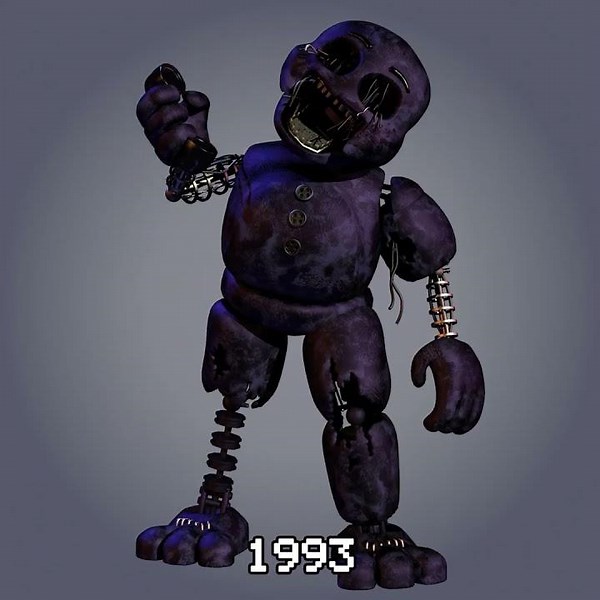 Purple Guy FNAF over the years