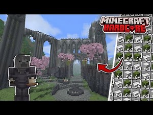 I Built a RUINED CASTLE To Hide Automatic Farms In Hardcore Minecraft