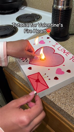 DIY Valentine’s Fire Heart Tutorial