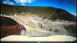 Wtf! Stupid Guy Forgot To Pull The Handbreak