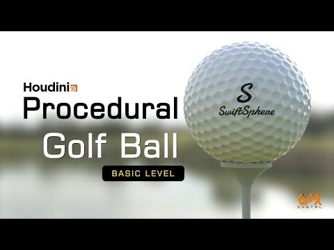 Houdini Basic Tutorial | Procedural Golf Ball