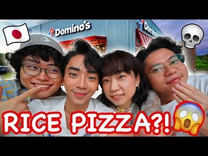 We tried JAPANESE DOMINO'S PIZZA!!! *MUKBANG* | worldofmama