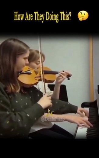 This girl mastered two instruments at once 🎵 #prodigy #skills