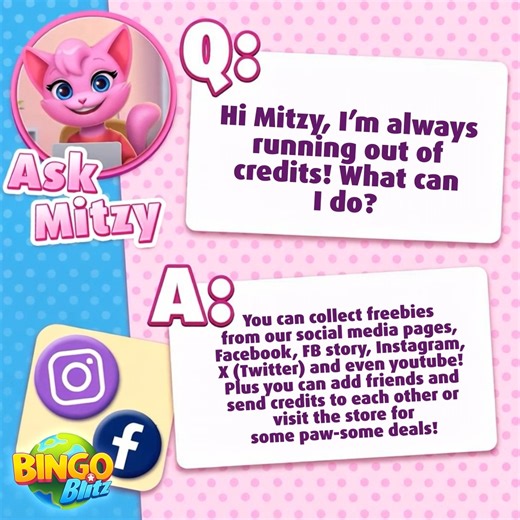 240K views · 7.2K reactions | Your favorite cat is back & ready to tackle those claw-some questions scratching at your mind! It’s time for Ask Mitzy! 朗 Drop your question in the comments, maybe it’ll be featured in the next Ask Mitzy segment!  >> https://link.bingoblitz.com/POprka6XNJD | Bingo Blitz | Facebook