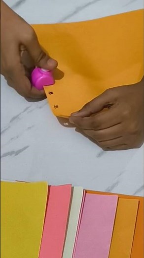 Tulip Border Magic 🌷✨ Easy Paper Punch Design for Crafts | Craft And Paper