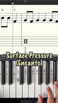 Surface Pressure (Encanto) || Piano || Sheet Music