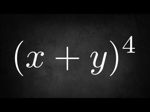 Expanding a Binomial (x + y)^4 by using Pascal's Triangle and a Pattern with the Exponents of x, y