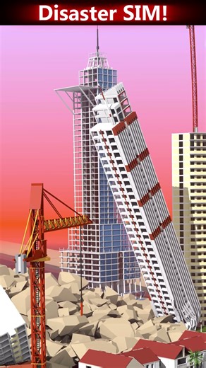 3D Landslide Destroys a Skyscraper! (Simulated)
