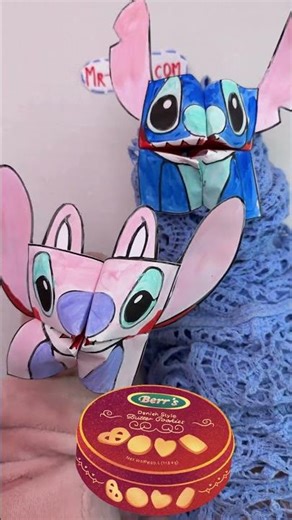 OMG! Stitch Ate ALL the Cookies?! 🍪 DIY Talking Paper Puppets You’ll Love! 💗🌀