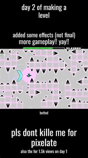 day 2 of making a #gd dfleejkccjsks #geometrydash #gddemon