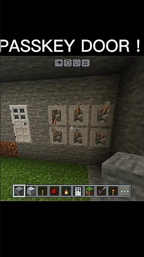 How to Make a Working PASSKEY DOOR in Minecraft! (Redstone Tutorial)