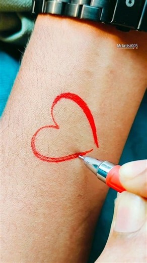 Heart _KeyLock 🔐 #tattooideas #tattooartist #trending #diytattoo #fblifestyle #minitattoo | Mr Artist