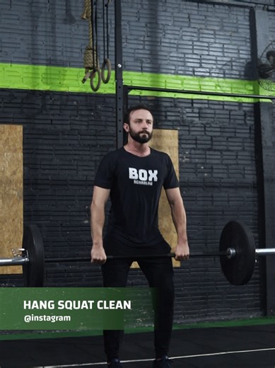 Hang Squat Clean ✅ #tiktok #viral #crosstraining #crossfit #crossfitter