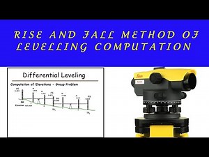Rise and Fall Method in Levelling Surveying in English 2025