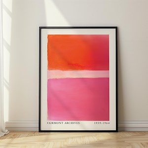 Mark Rothko Inspired Abstract Art Print: Modern Color Block Poster - Etsy