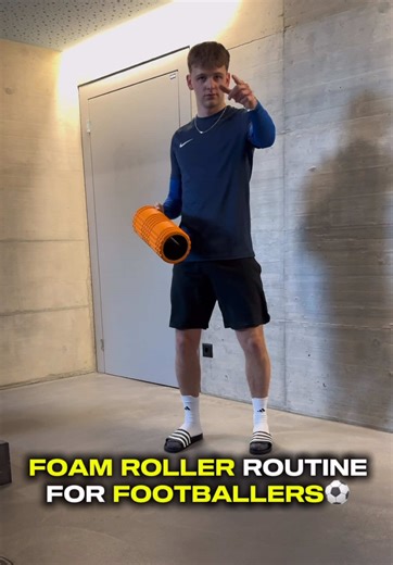 Football Training Routine with Foam Roller