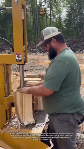 Firewood Splitting Machine Magic